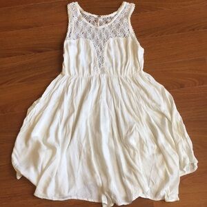 Free People White Lace Dress size L